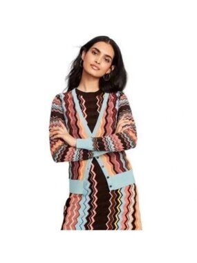 Missoni for Target NEW Classic Zig Zag Cardigan Sweater Size 1X